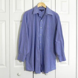 Tommy Hilfiger Long Sleeve Striped Shirt Size 16 1/2 32-33